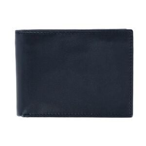 DOPP Men's Leather Dopp RFID Convertible Bifold Wallet with Snap Coin Pouch